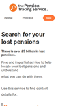 Mobile Screenshot of pensiontracingservice.com